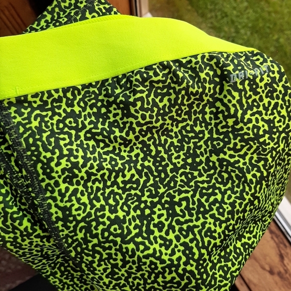 Nike Pro Dri Fit Stay Cool Ankle Tights Pants Mezzo Large Neon Workout Athletic - Picture 6 of 9